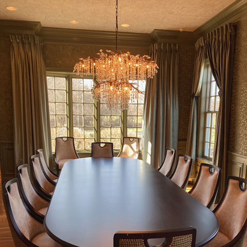 Drapes and shears interior design