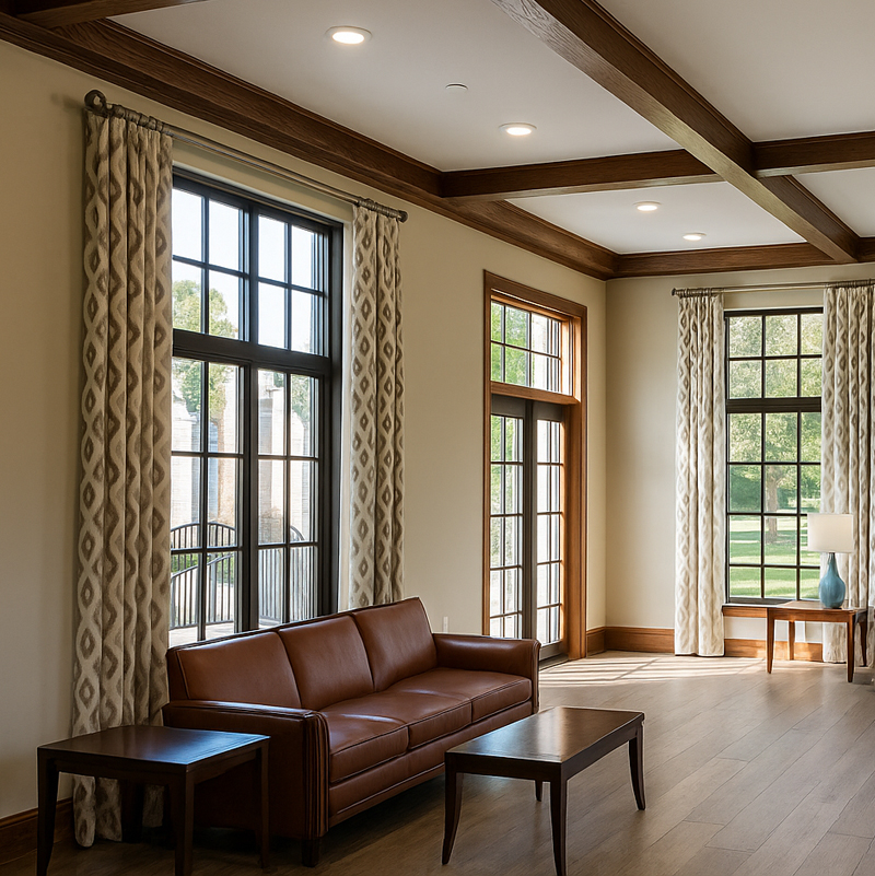 Elegant custom draperies