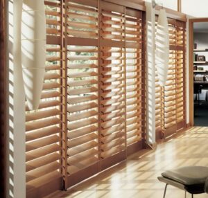Custom wood shutters